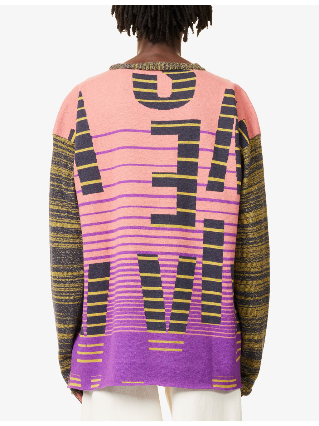 Patterned Long-Sleeves Knitted Jumper - 4