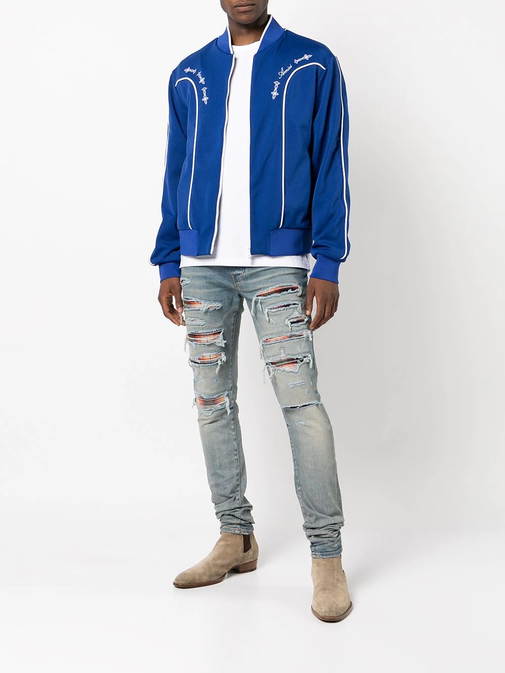 distressed skinny jeans - 2