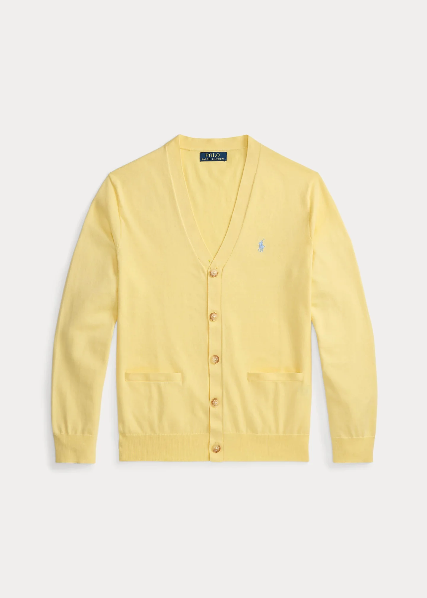 Cotton V-Neck Cardigan - 1