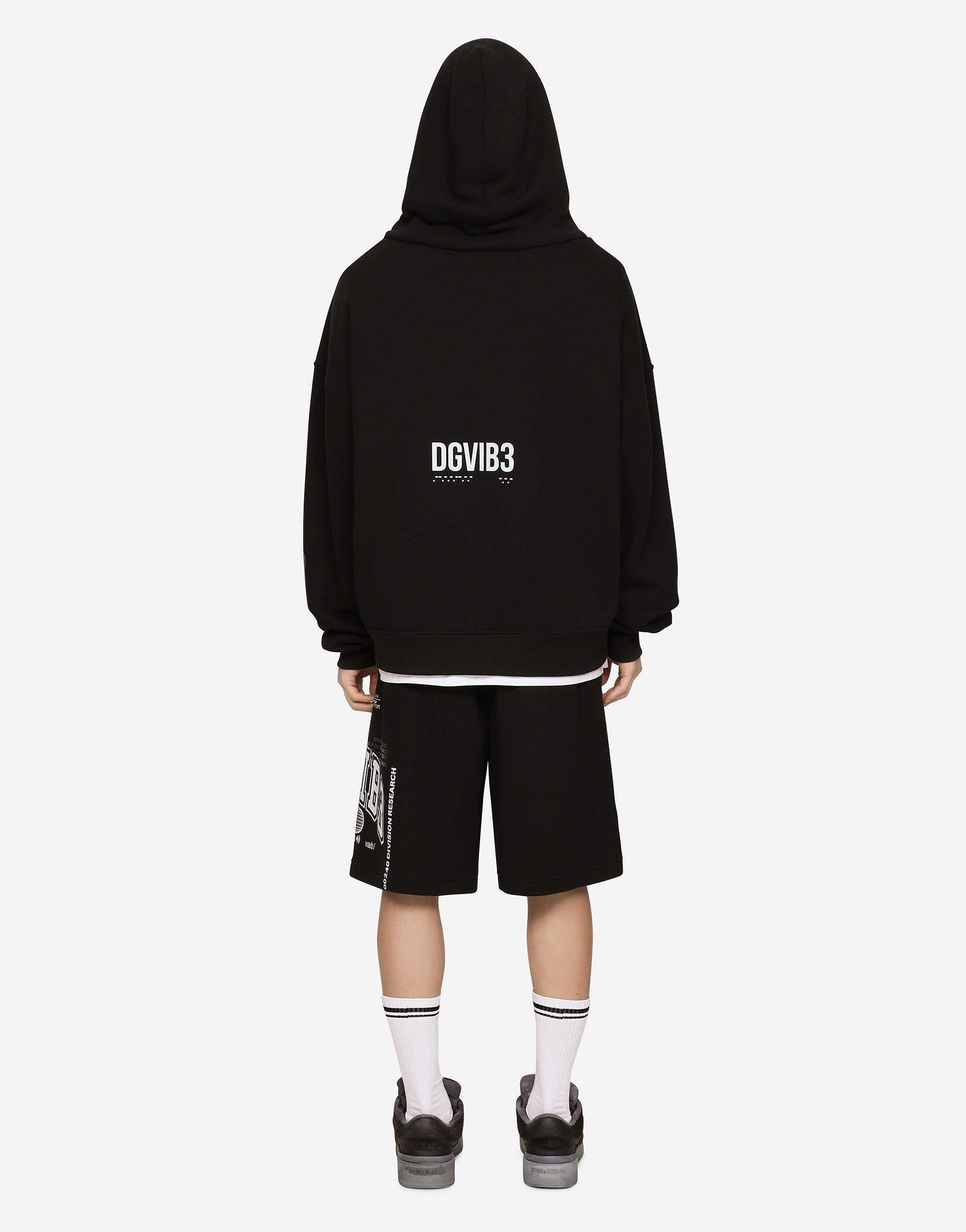 Jersey hoodie with DGVIB3 print - 3