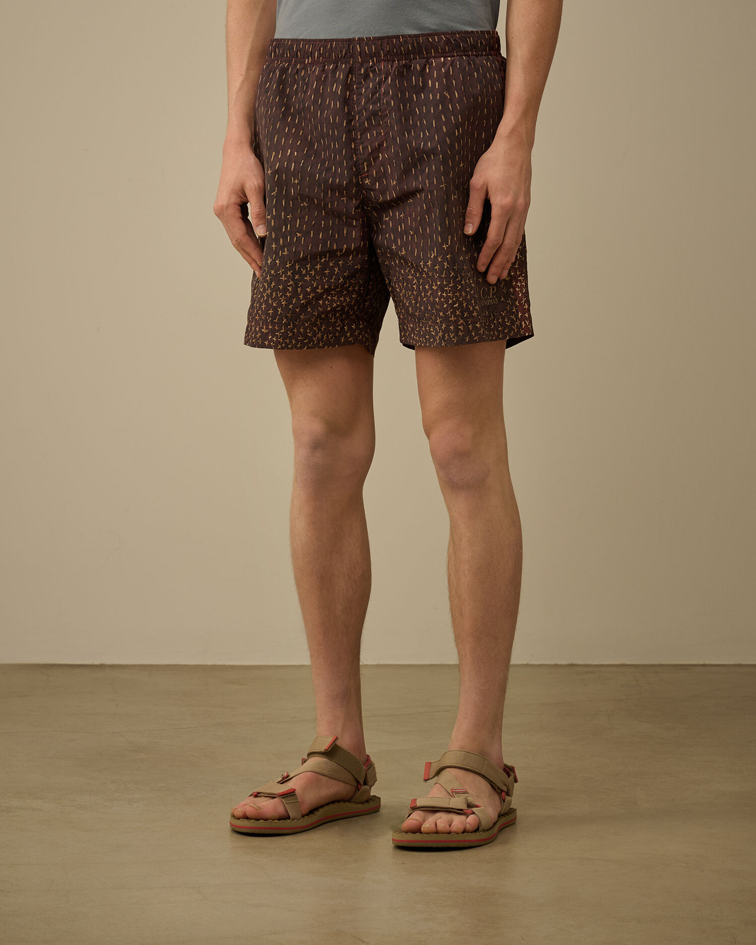 Flatt Nylon Sashiko Printed Swim Shorts - 3