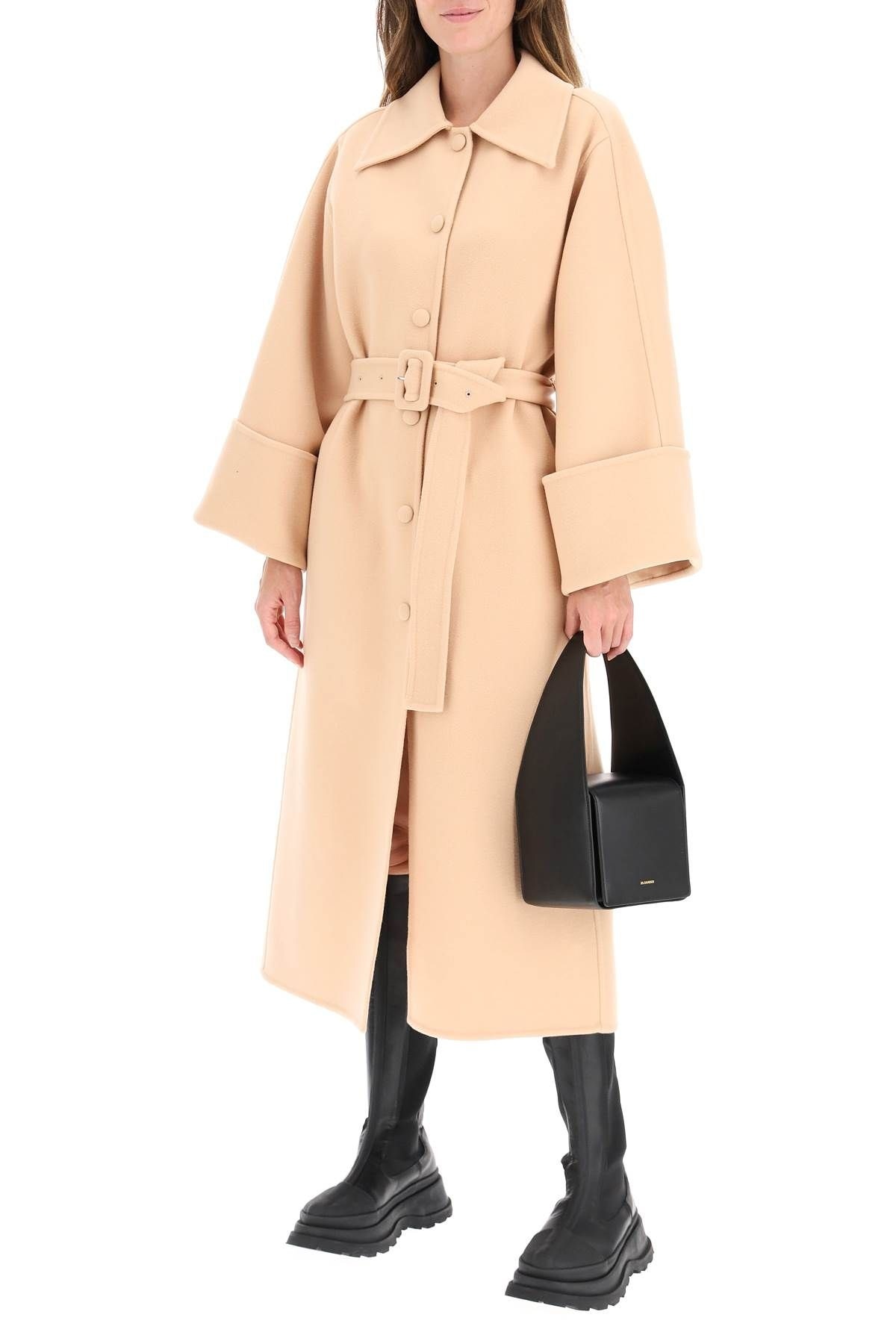 BELTED WOOL COAT - 2