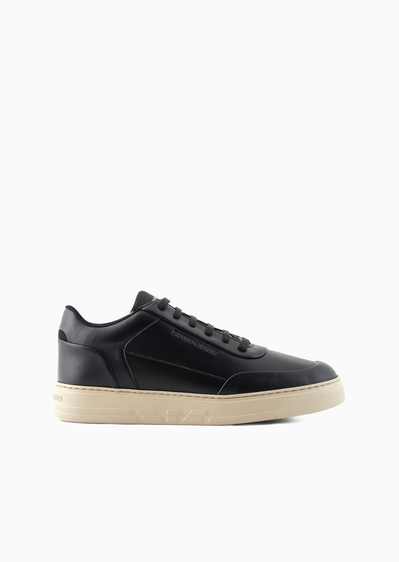 Leather sneakers with side logo - 1