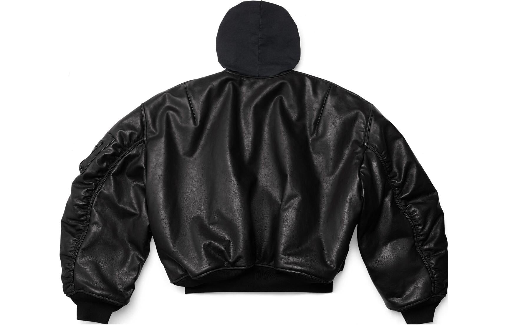 Balenciaga Hooded Bomber Jacket 'Black' 750953TOS171000 - 2