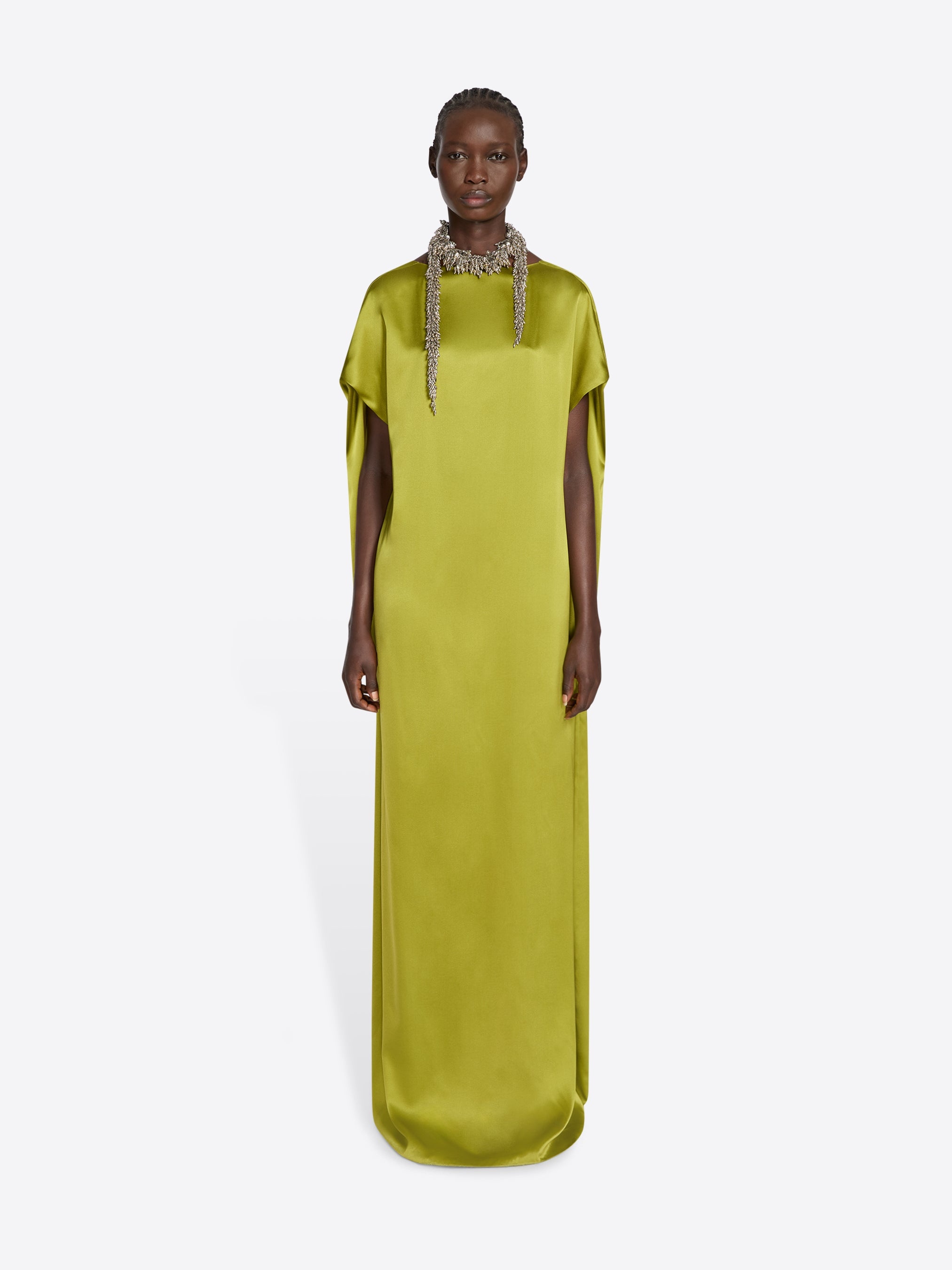 SILK FLOOR LENGTH DRESS - 2