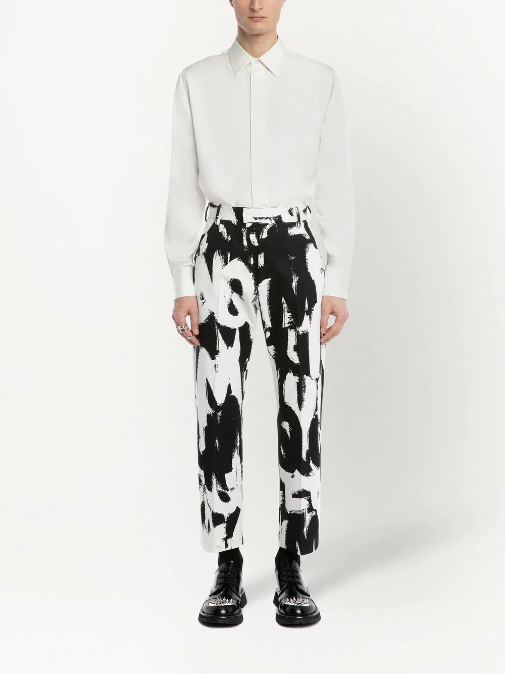 organic cotton graffiti trousers - 2