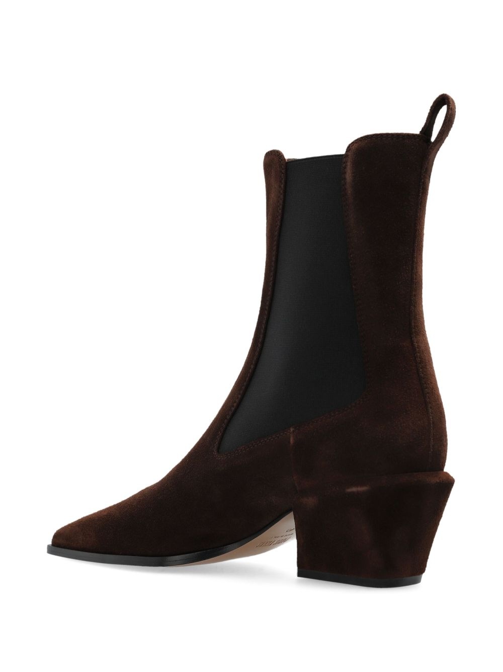 pointed-toe block-heel boots - 3