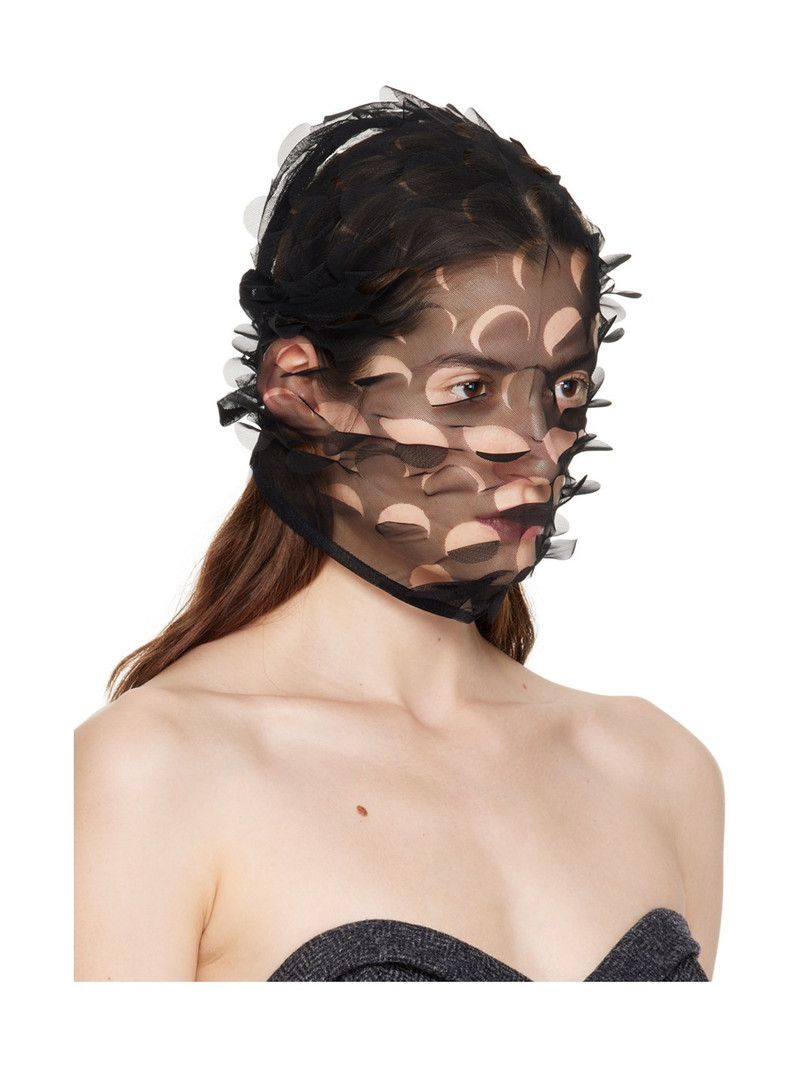 Maison Margiela Black Cutout Face Mask outlook
