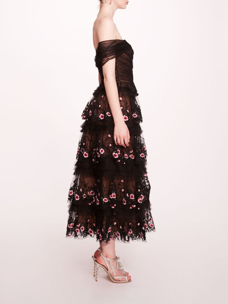TIERED TERRARIUM MIDI DRESS 3