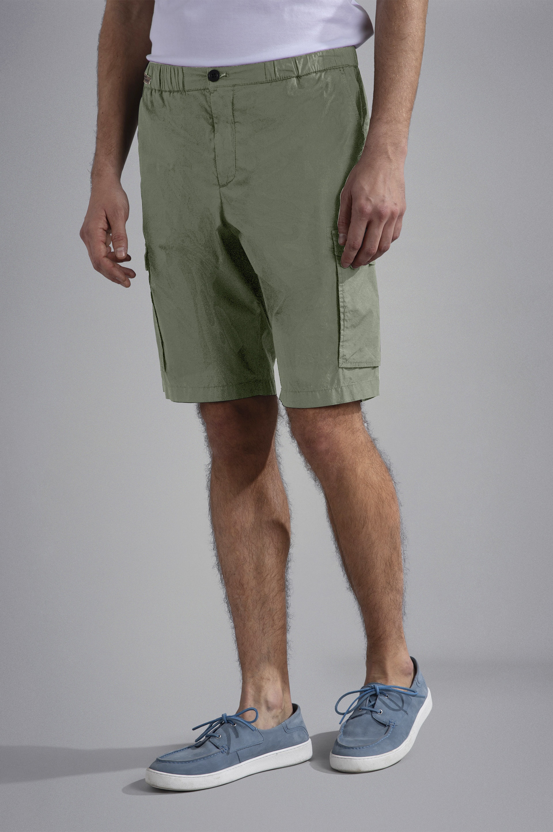 ULTRA-LIGHT POPLIN COTTON CARGO SHORTS - 6