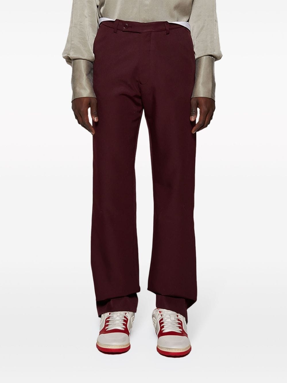 straight-leg tailored trousers - 3