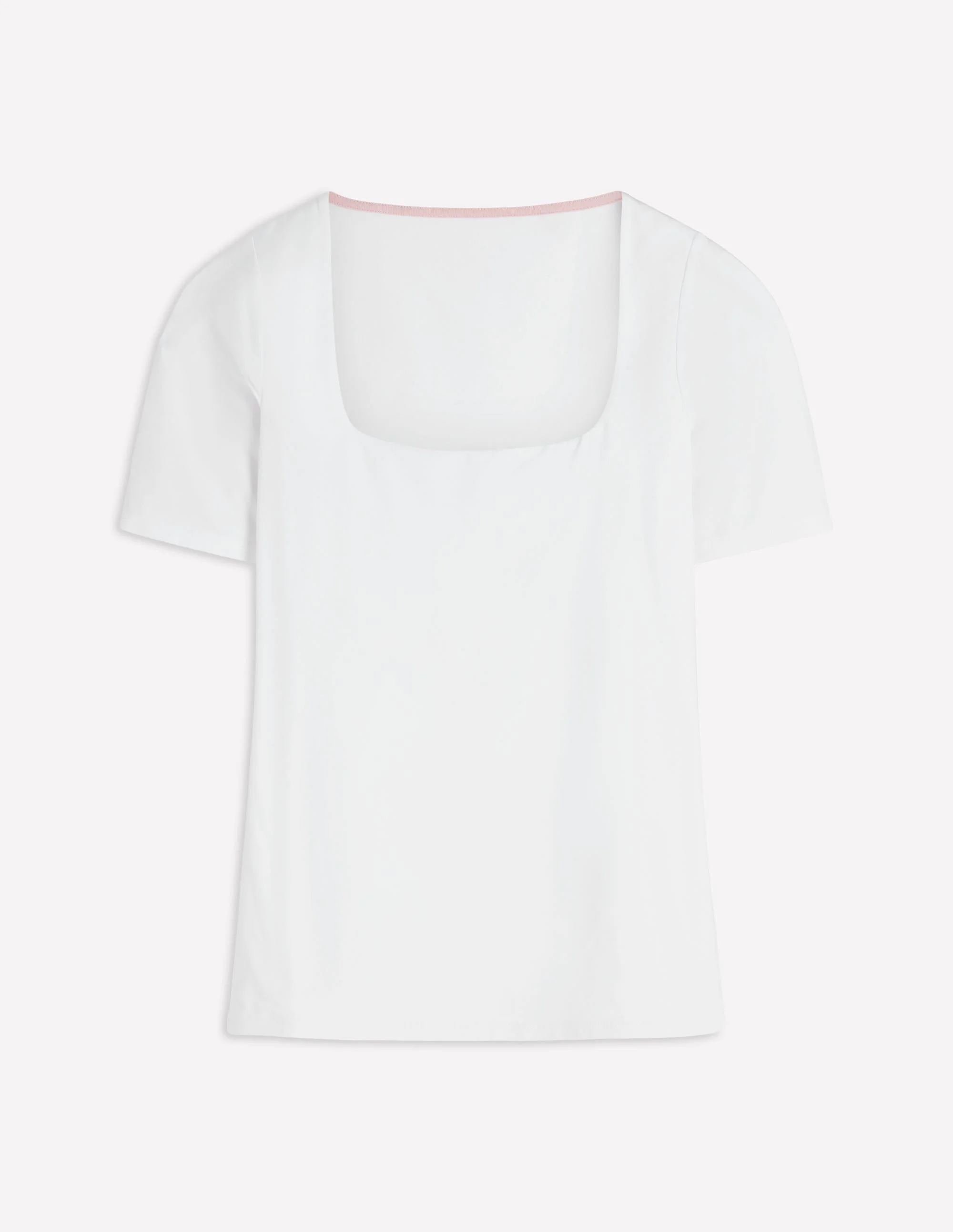 Brooke Double Layer T-shirt-White - 1