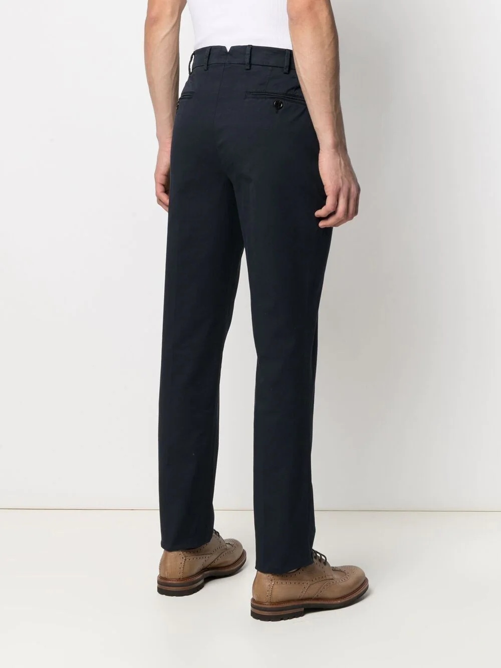 tapered wool trousers - 4