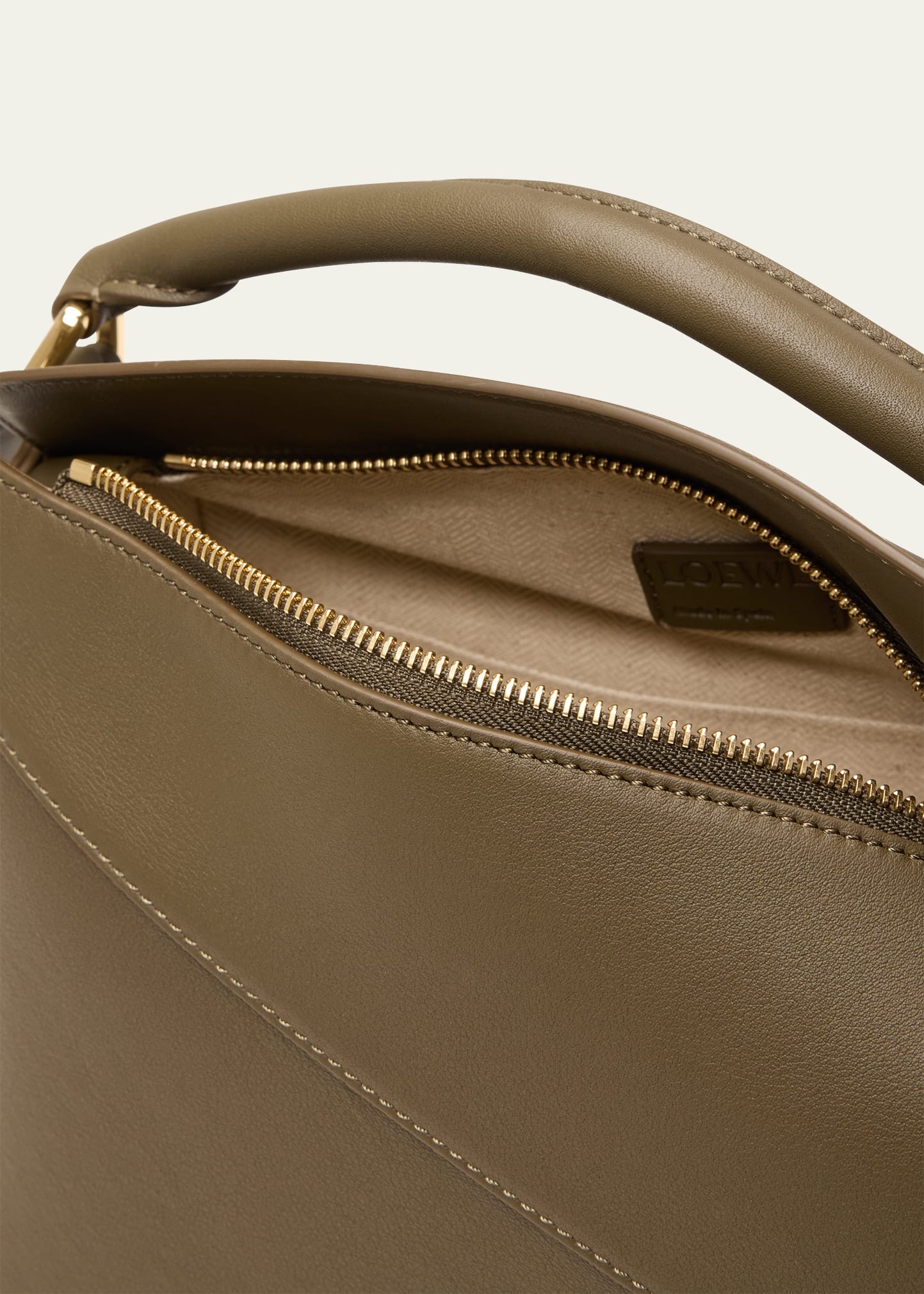 Puzzle Edge Small Top-Handle Bag in Leather - 4