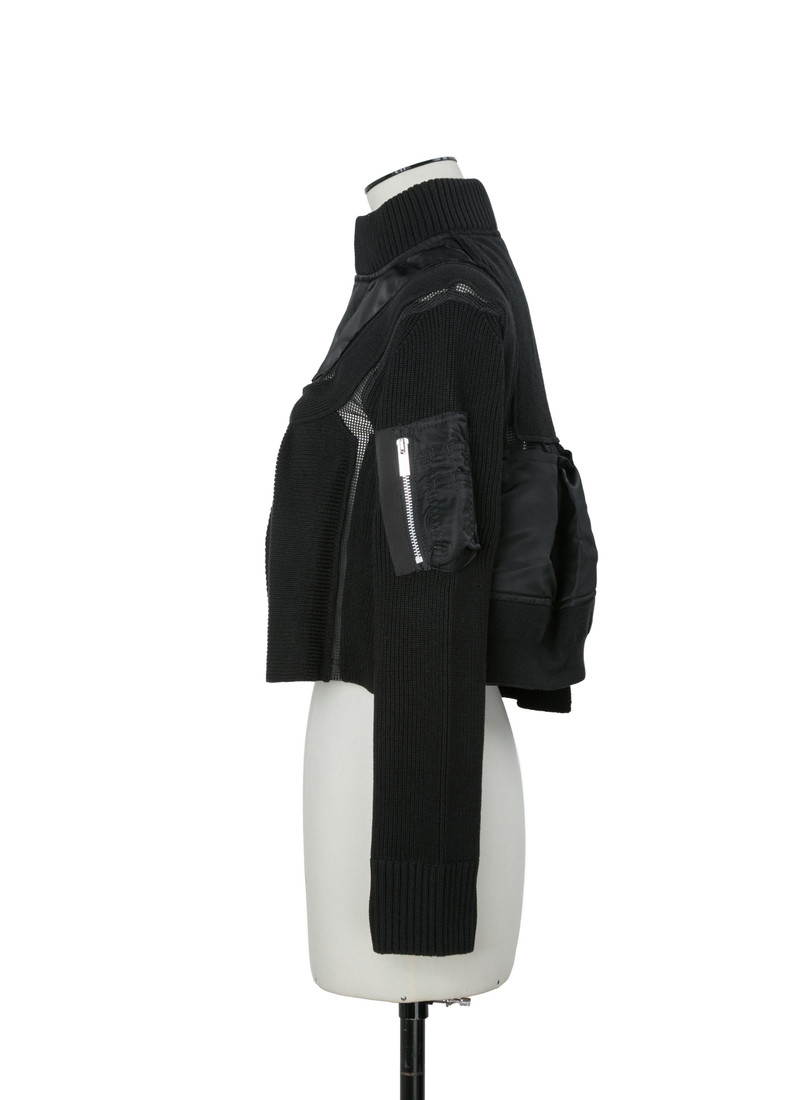 Nylon Twill x Knit Blouson 3