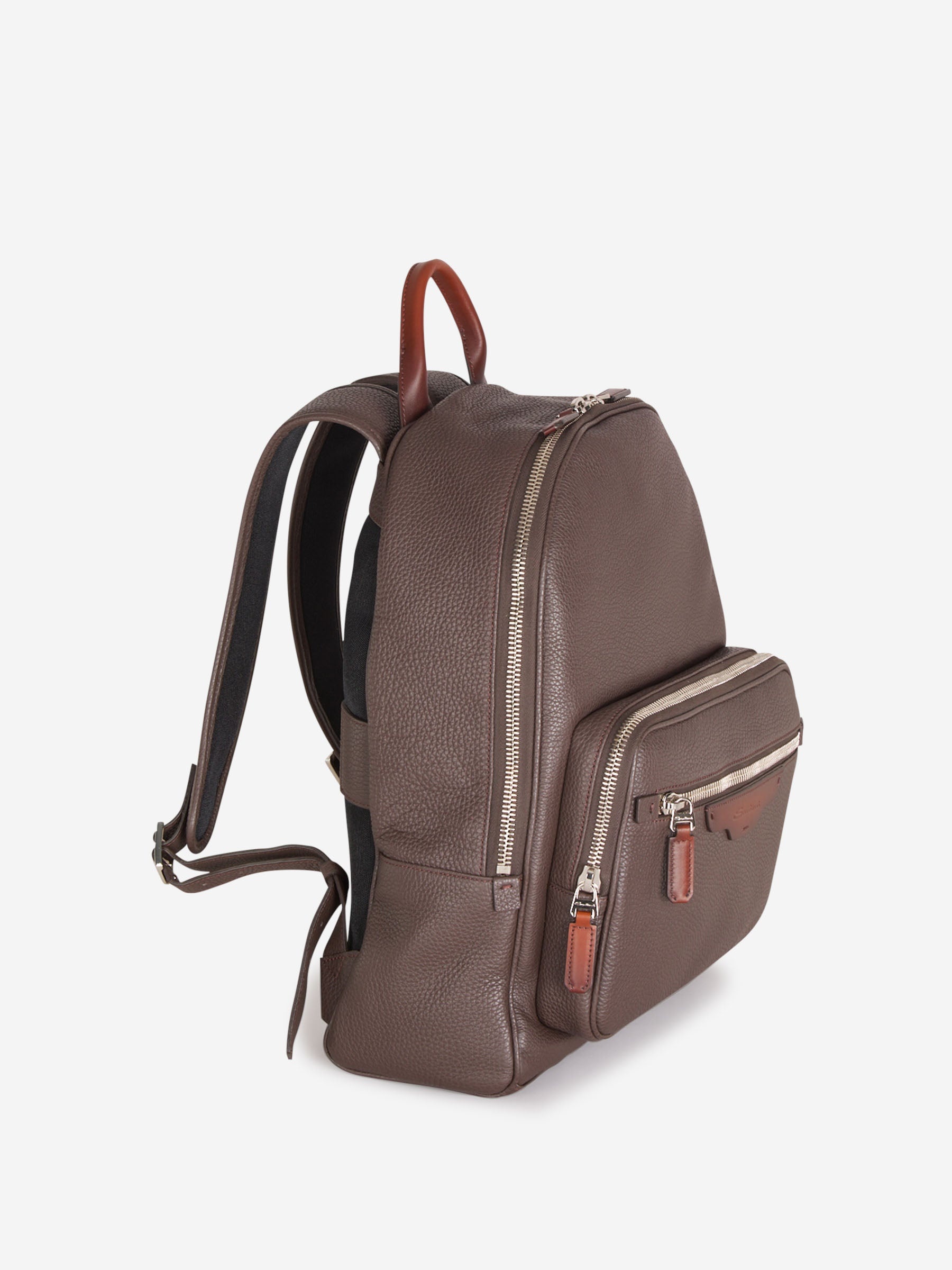 TWO-TONE LEATHER BACKPACK - 2