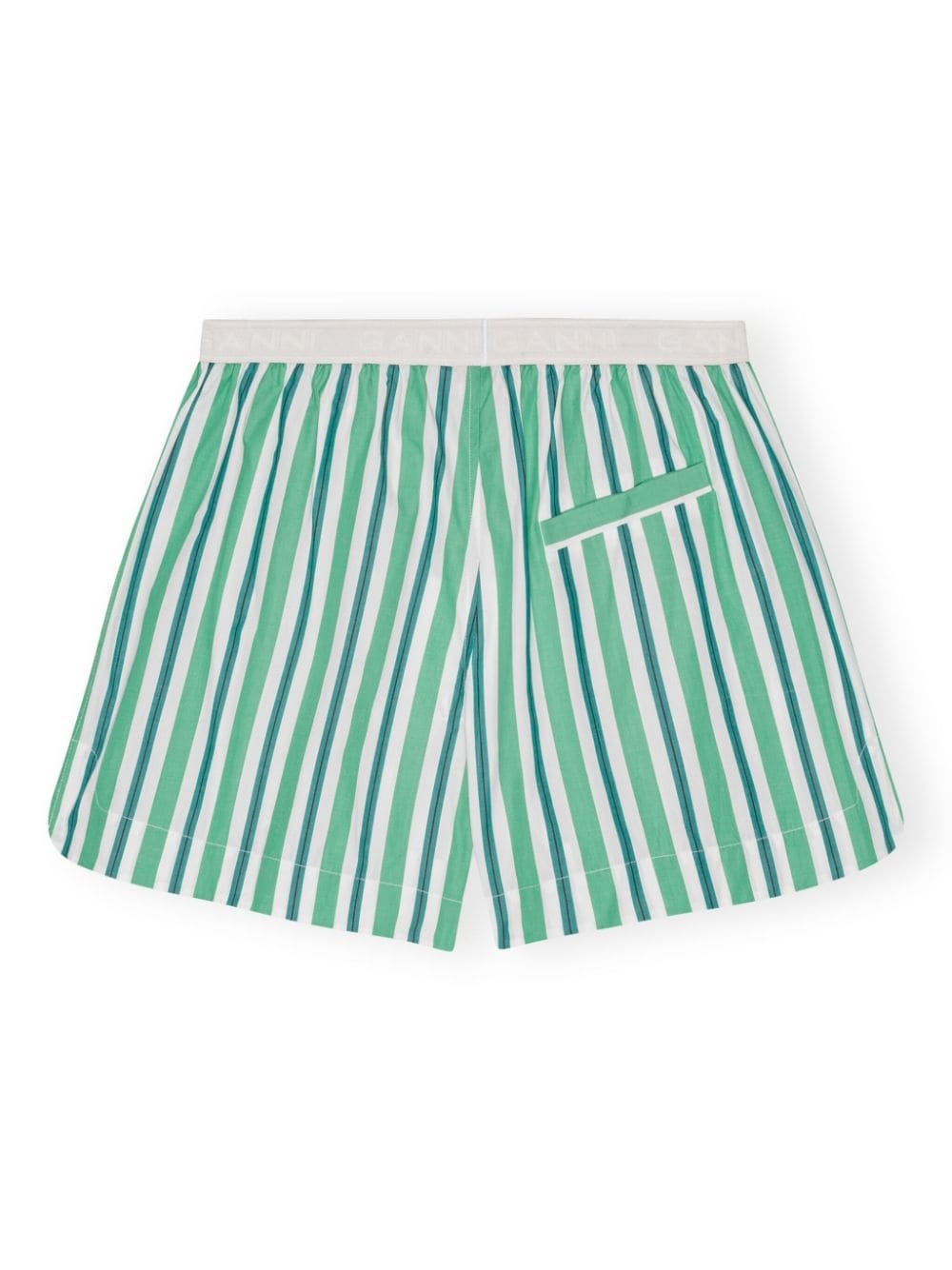 striped cotton mini shorts - 5
