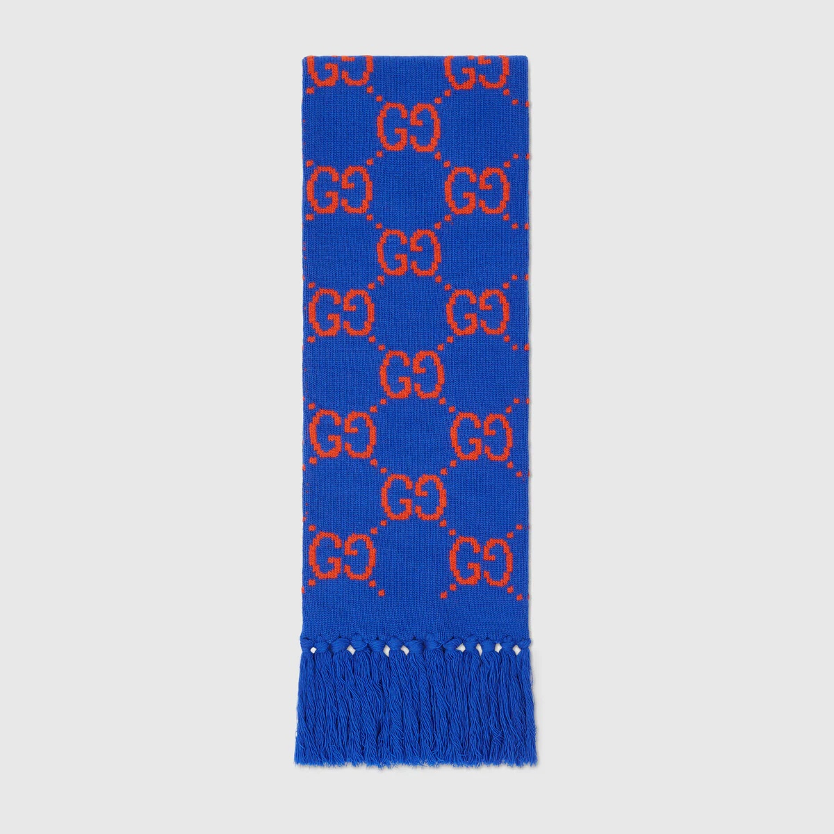 GG wool jacquard scarf - 1