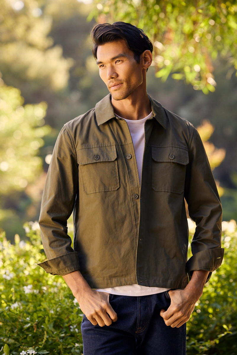 Malibu Collection® Cotton Twill Shirt Jacket 5
