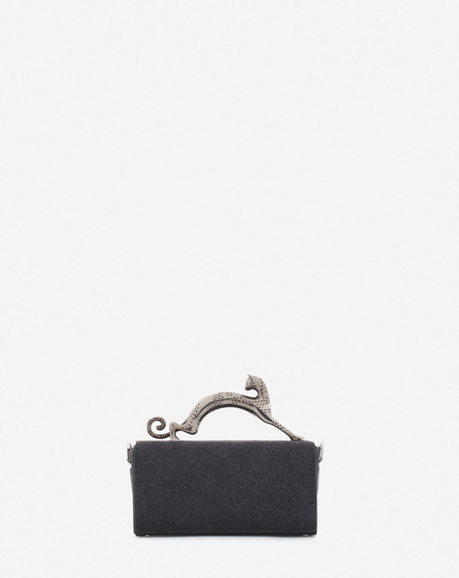 NANO PENCIL CAT BAG IN SUEDE - 4