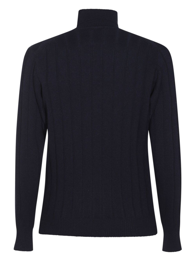 LARDINI ribbed-knit wool jumper outlook