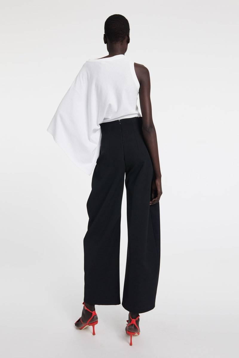 ASYMMETRIC ONE-SLEEVE T-SHIRT WHITE 3