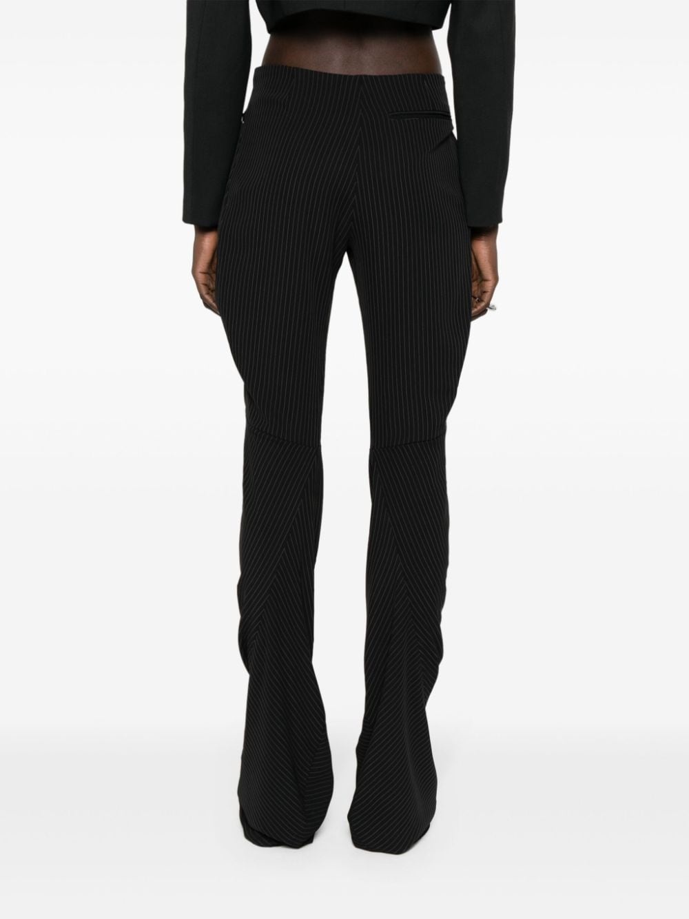 pinstriped tailored trousers - 4