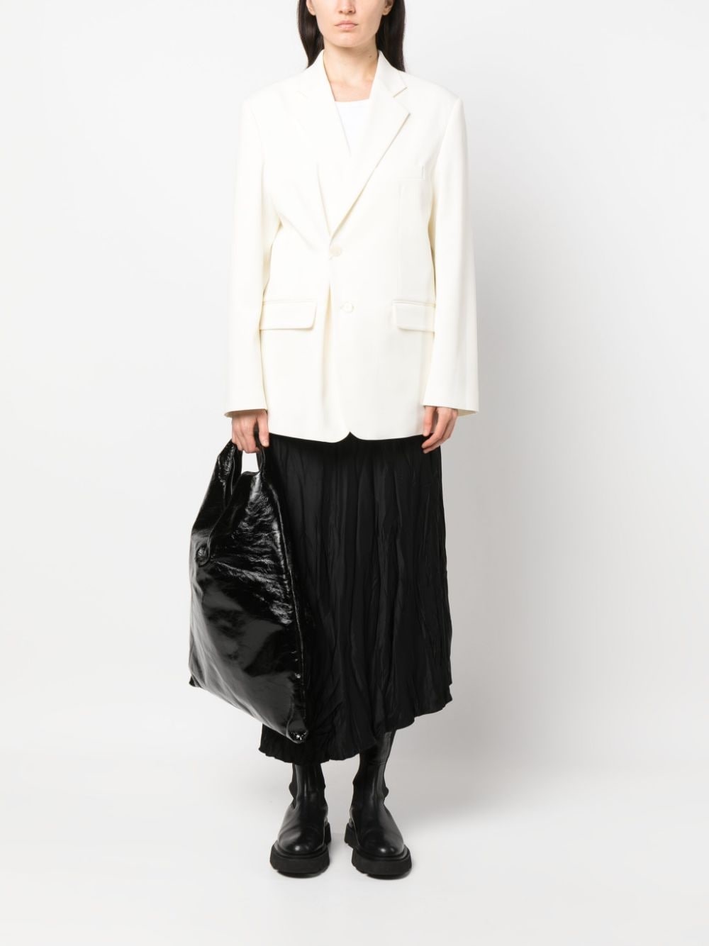 asymmetric double-breasted blazer - 2