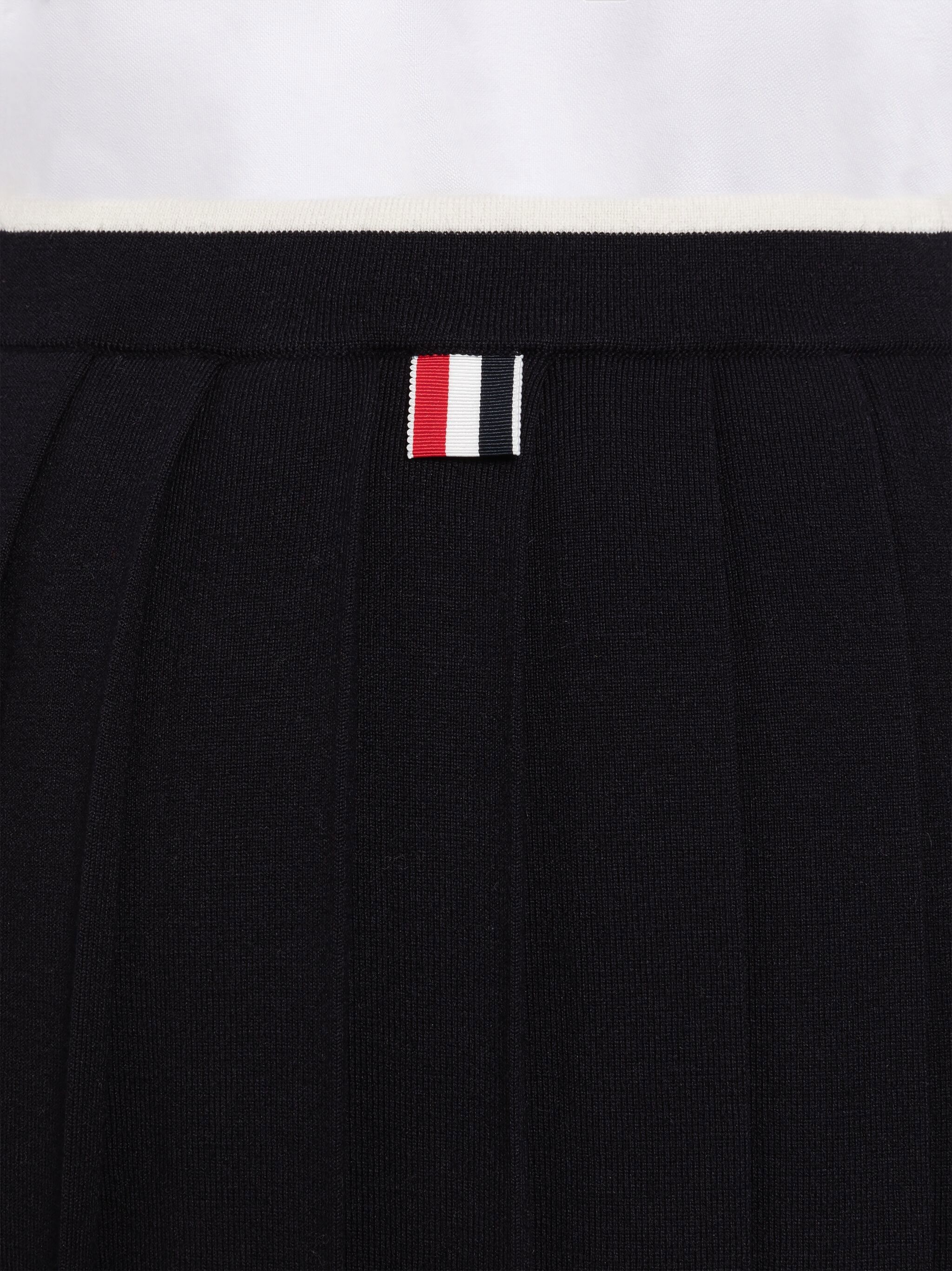 Milano Stitch Merino Tipping Pleated Mini Skirt - 6