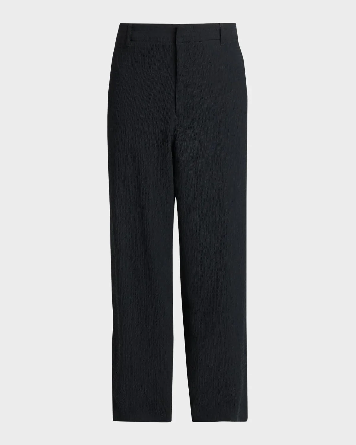 Men's Seersucker Wide-Leg Trousers - 1