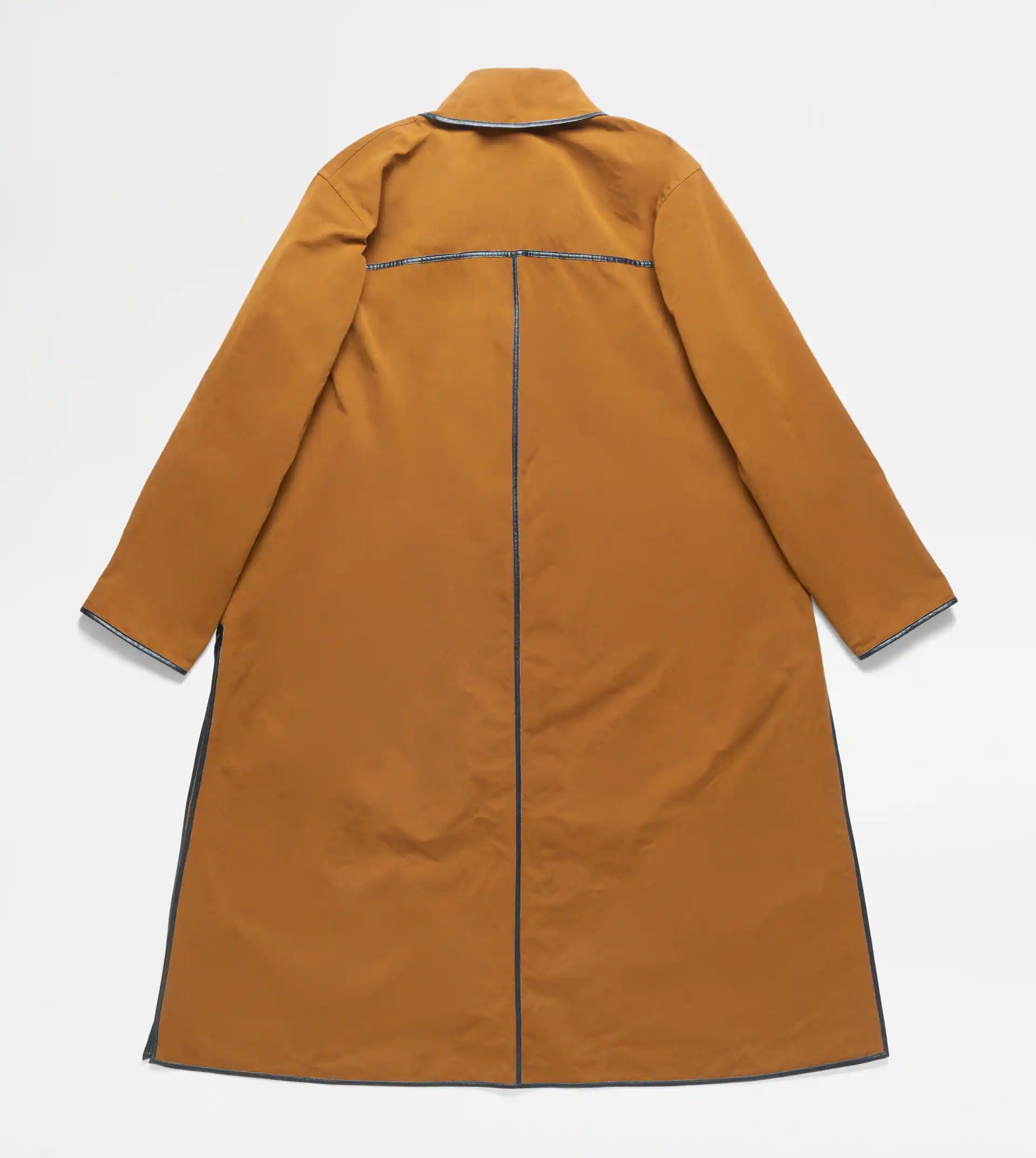 TRENCH COAT WITH KNOTTED BOTTOM - BROWN - 8