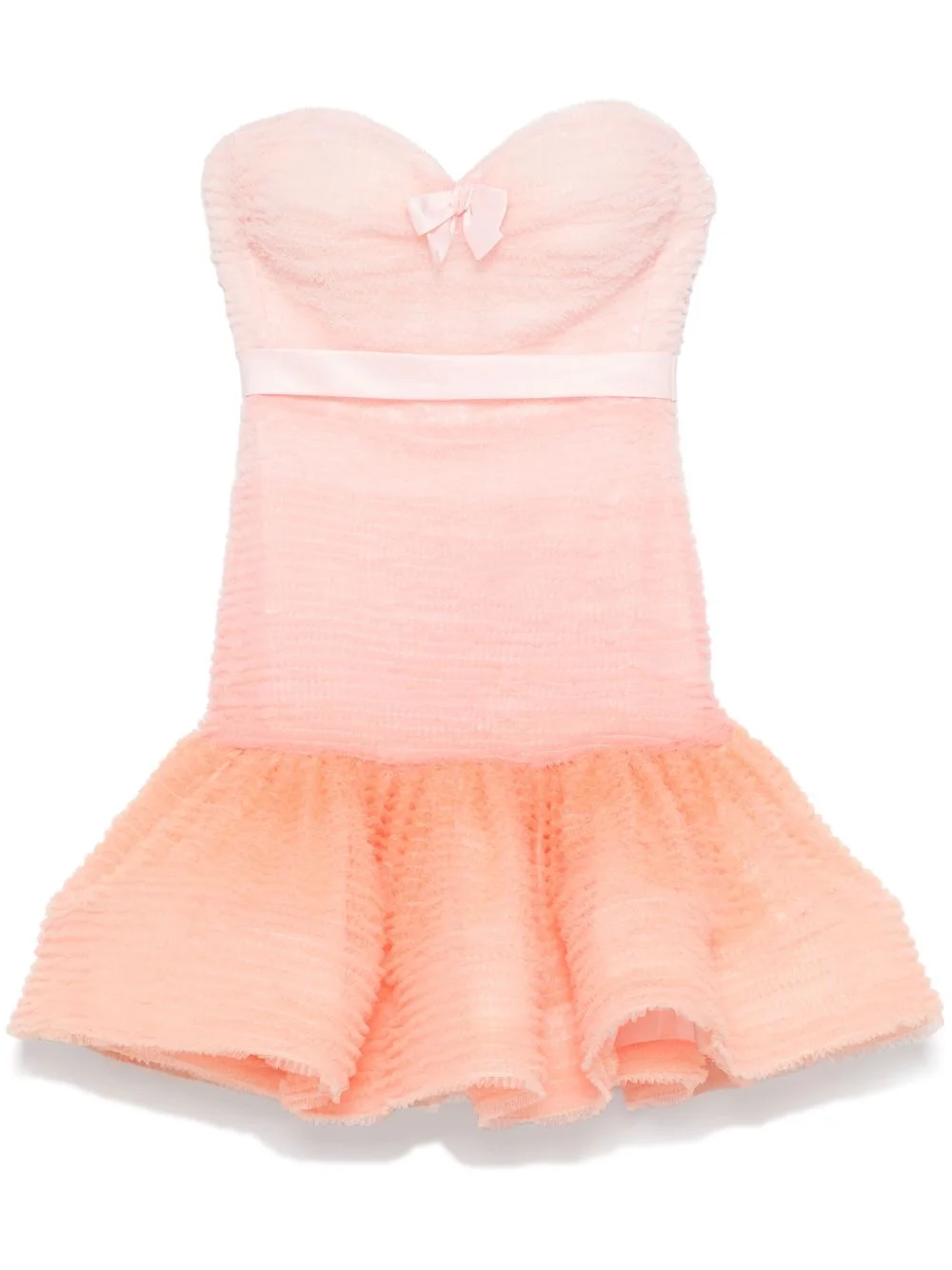 degradé tulle mini dress - 1