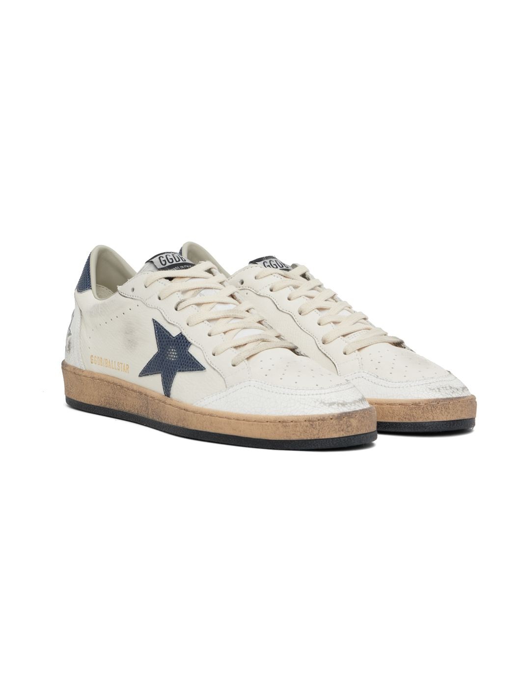 White Ball Star Sneakers - 4