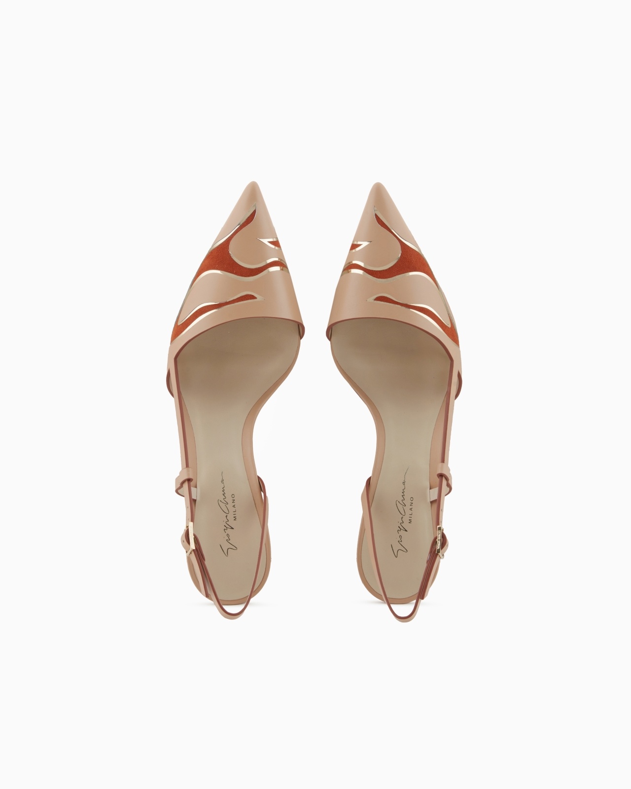 LEATHER AND SUEDE SLINGBACKS - 3