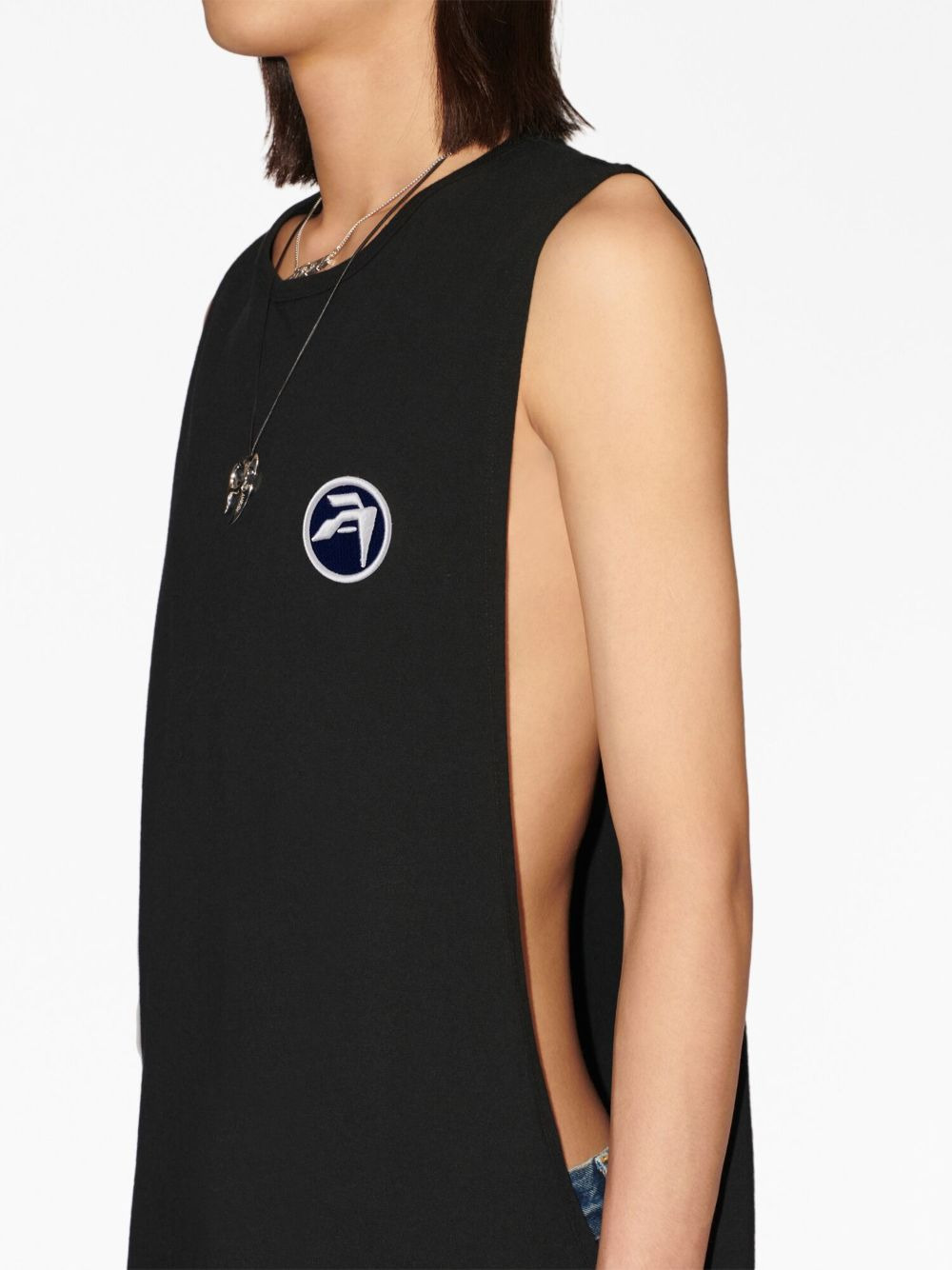 logo-patch vest - 6