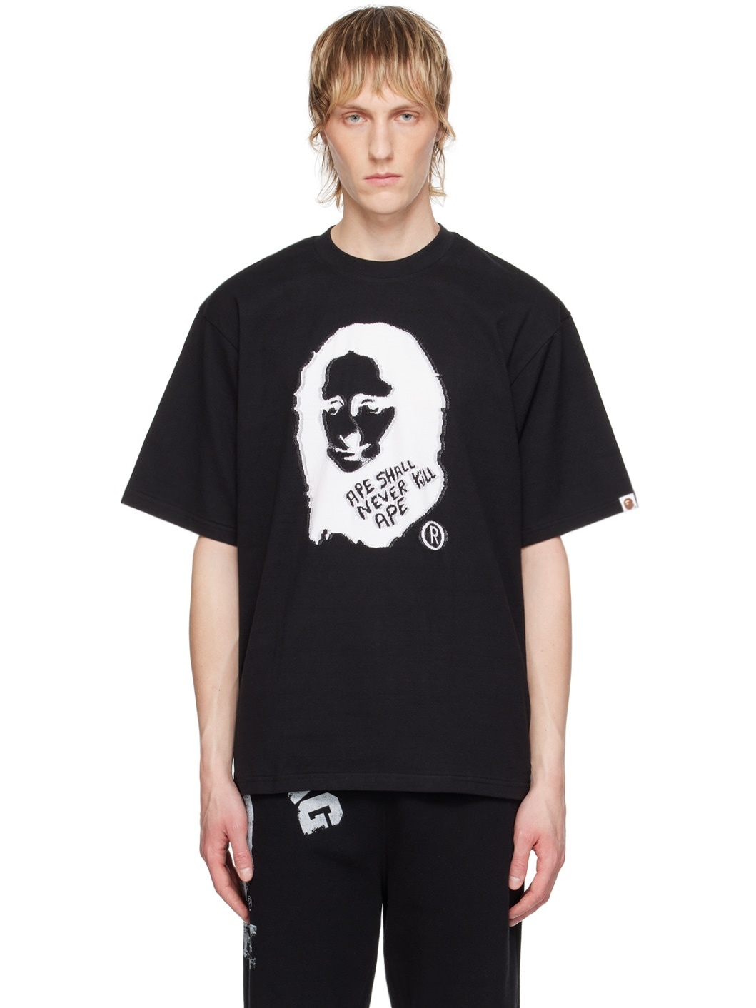 Black Art Print T-Shirt - 1