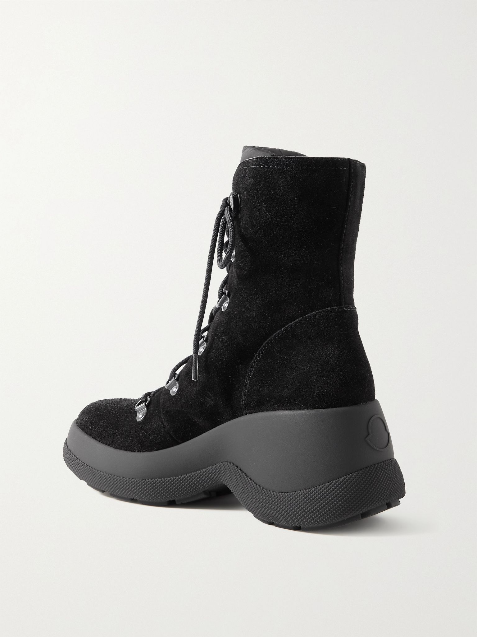 Resile Trek shell-trimmed suede ankle boots Black - 3