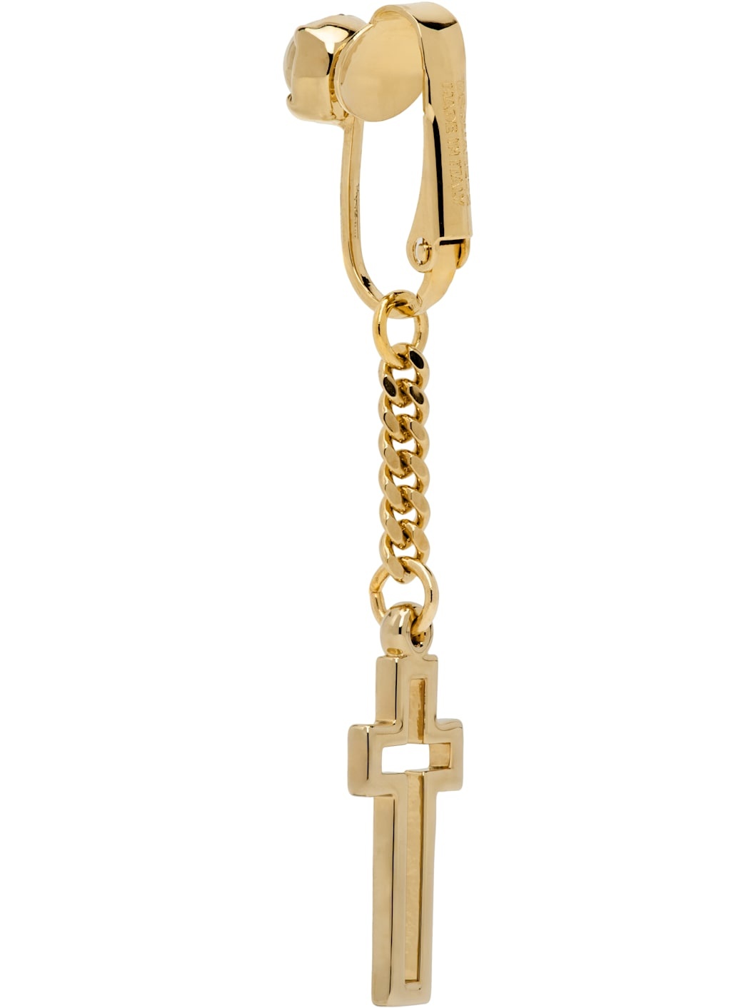 Gold Clip-On Single Earring - 2