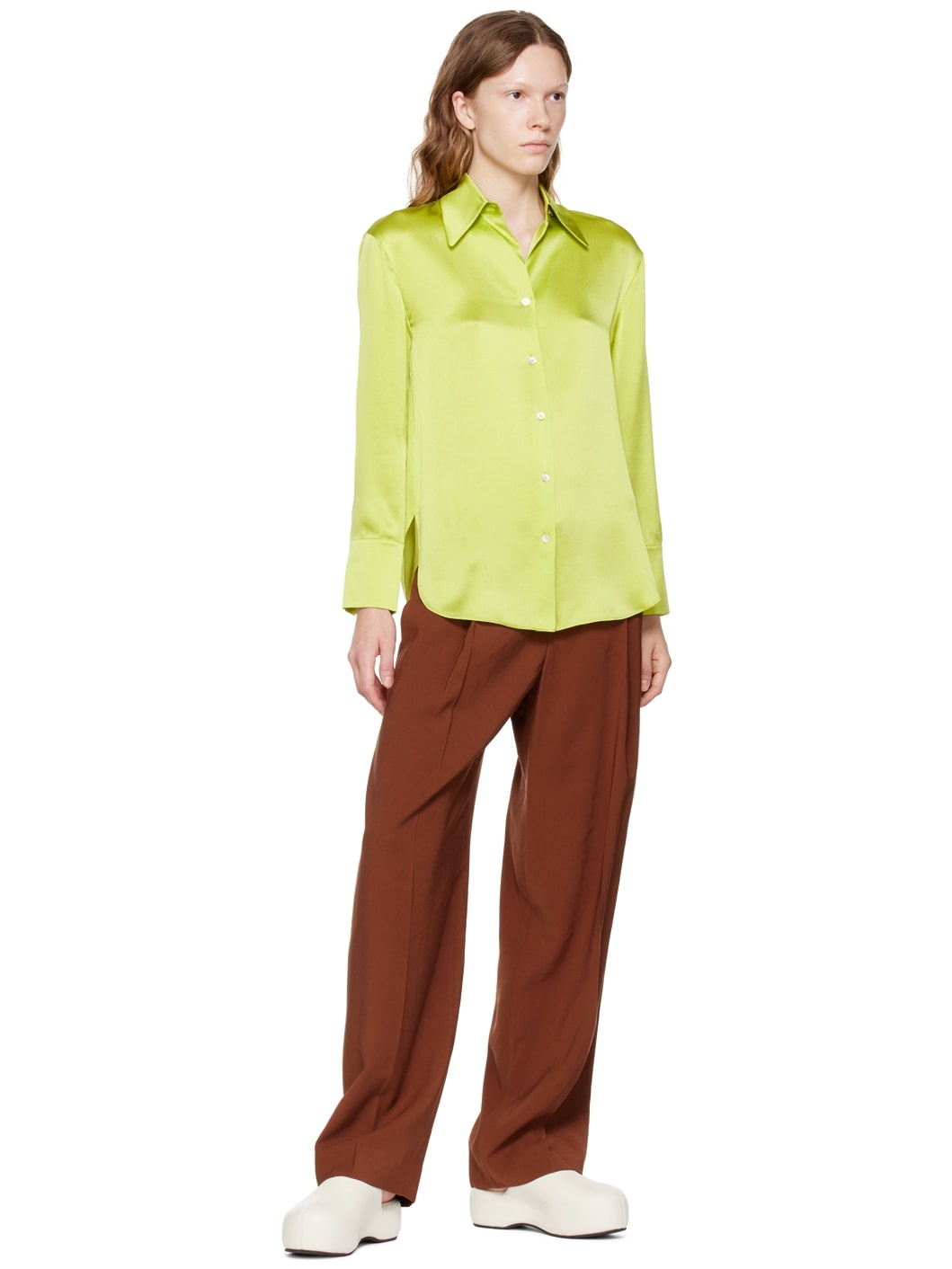 Green Ruched Shirt - 6