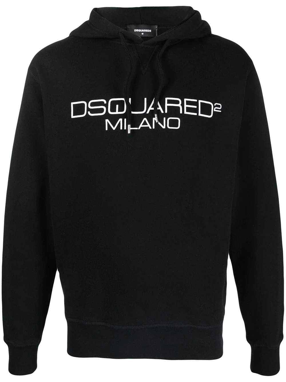 embroidered logo hoodie - 1