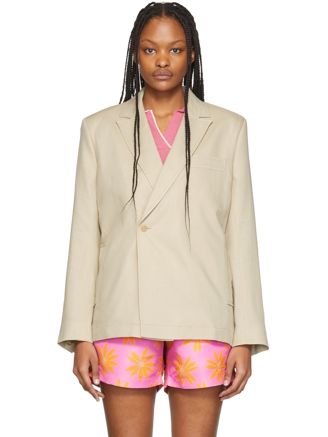 Beige 'La Veste Moulin' Blazer - 1