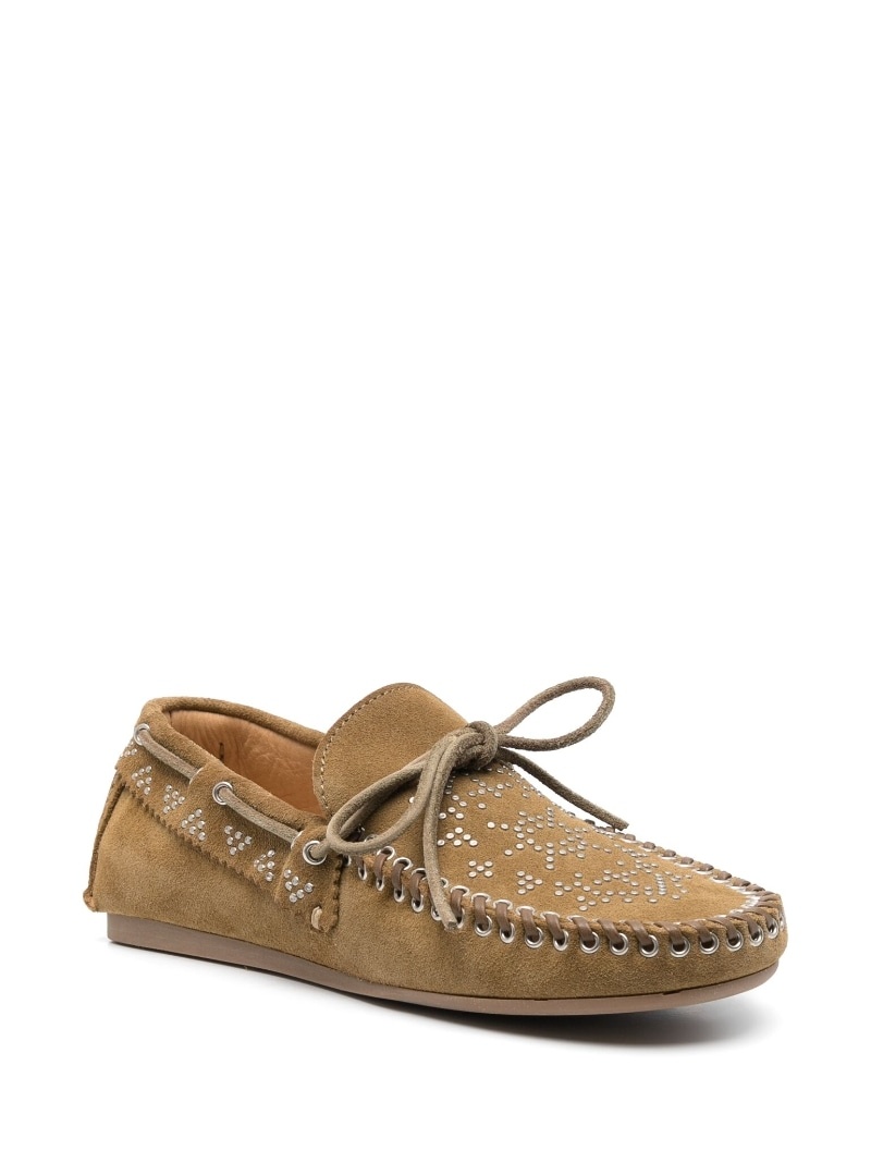 Freen stud suede loafers - 2