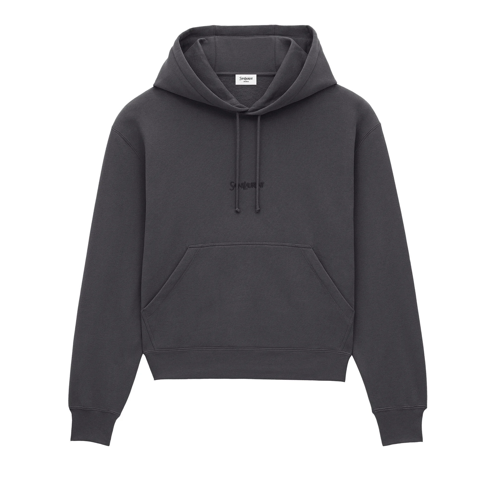 Saint Laurent Logo Hoodie 'Steel' - 1