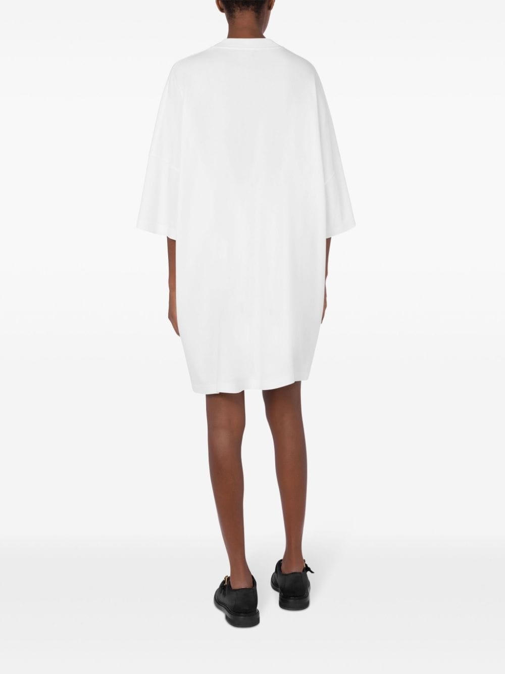 logo-print cotton dress - 3