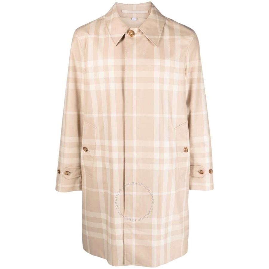 Burberry Check Gabardine Cotton Car Coat - 1