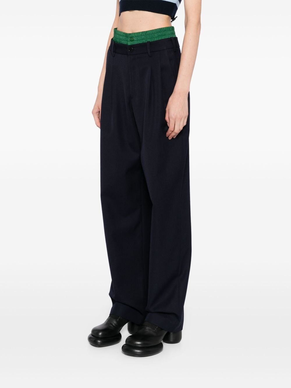 double waistband trousers - 3