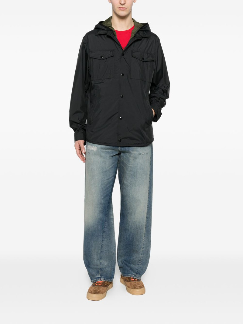 Moncler removable-lining hooded jacket outlook