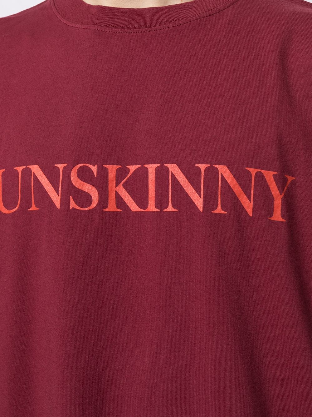 Unskinny slogan-print T-shirt - 5