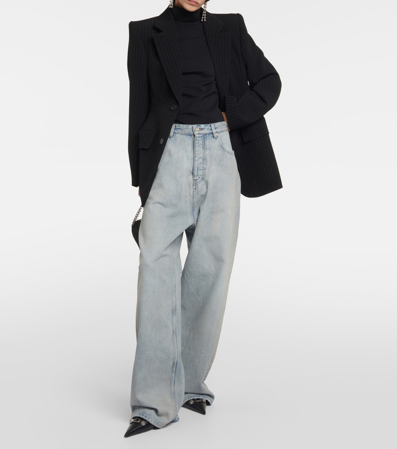 BALENCIAGA High-rise wide-leg jeans outlook