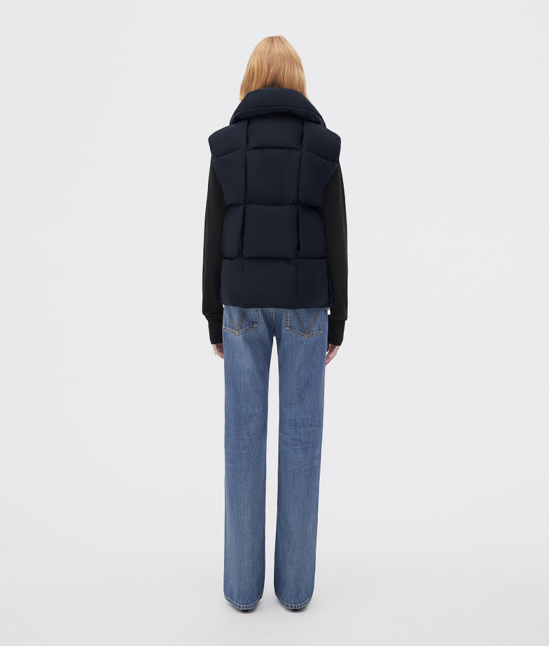 Padded Nylon Intreccio Gilet 3